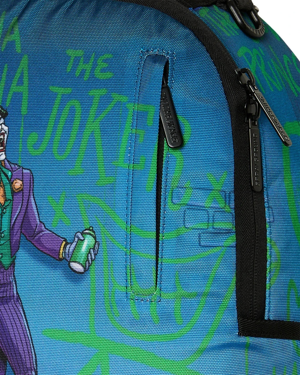 Futurebag™ DC Joker NO Rules Backpack Blue Shoulder Strap