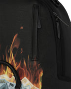Futurebag™ of Money on Fire Backpack Black Adjustable Straps