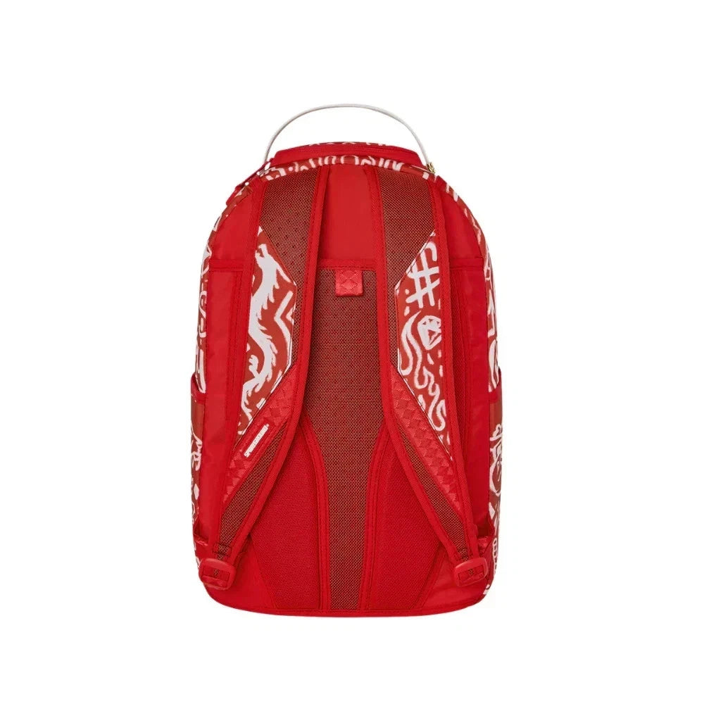 Futurebag™ Graffiti Wall Red Backpack Red Shoulder Strap