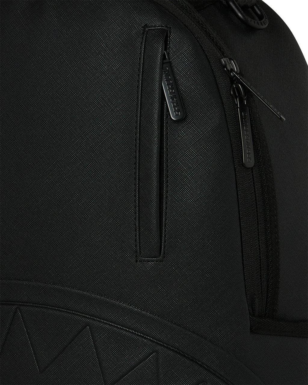 Futurebag™ The Golden Fang Shark Backpack Black Shoulder Strap