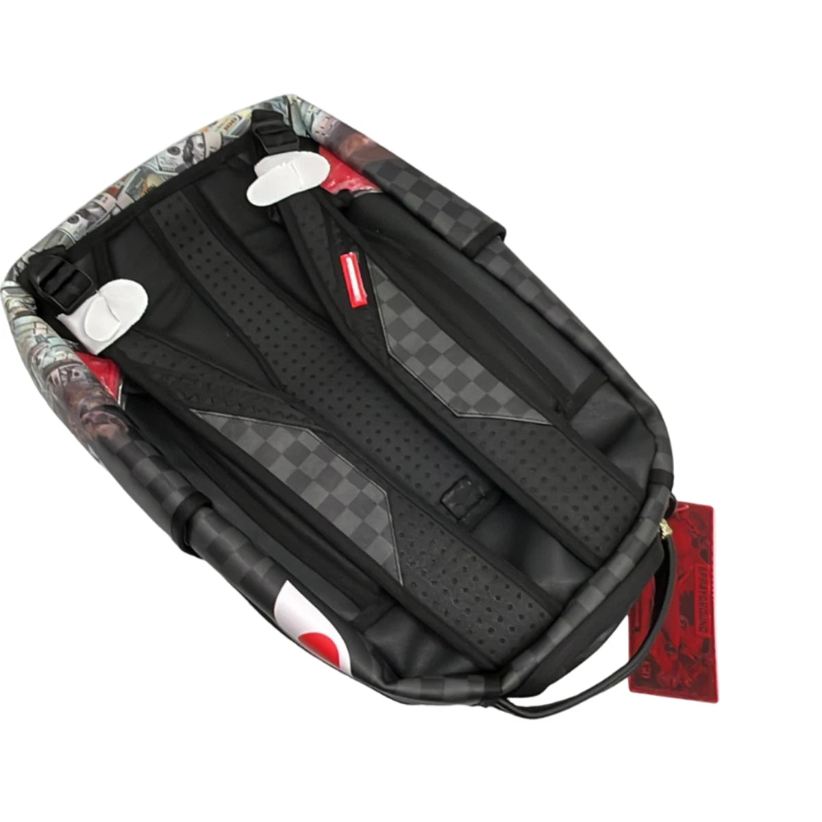 Futurebag™ Black Checkerboard Graphic Shoulder Strap Backpack