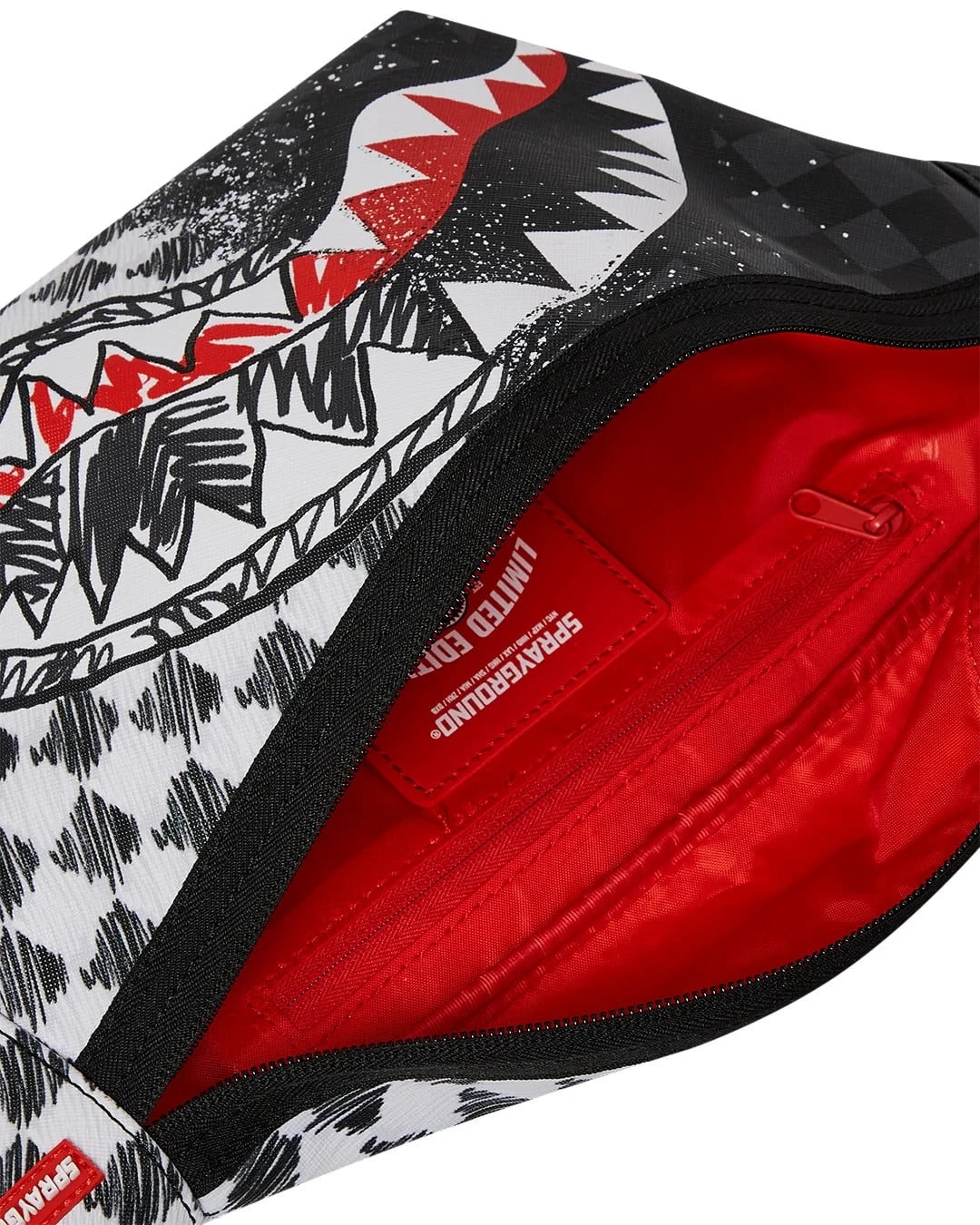 Futurebag™ Mix and Match Scribble Savvy Black Crossbody Strap Backpack