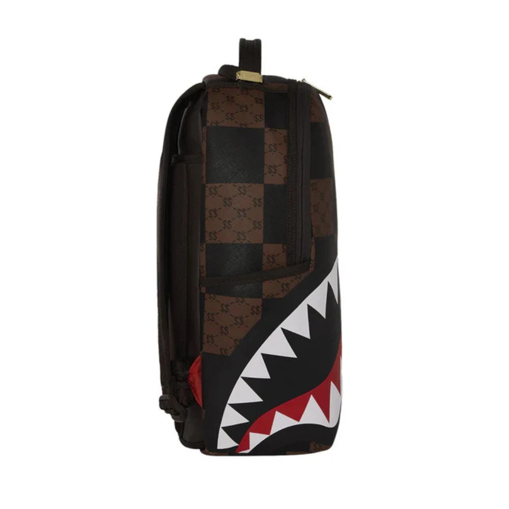 Futurebag™ Check Paris Backpack Brown Shoulder Strap