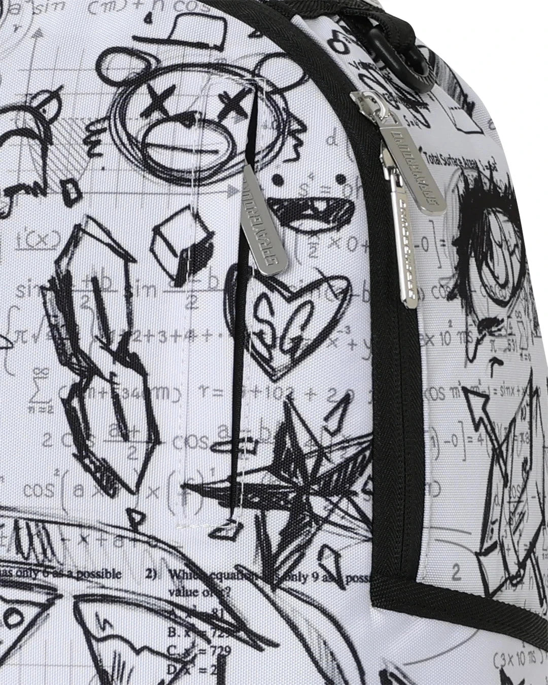 Futurebag™ Class Dismissed Backpack White Graphic Shoulder Strap