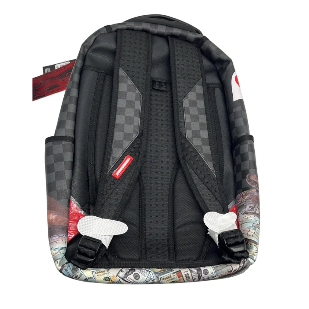 Futurebag™ Black Checkerboard Graphic Shoulder Strap Backpack