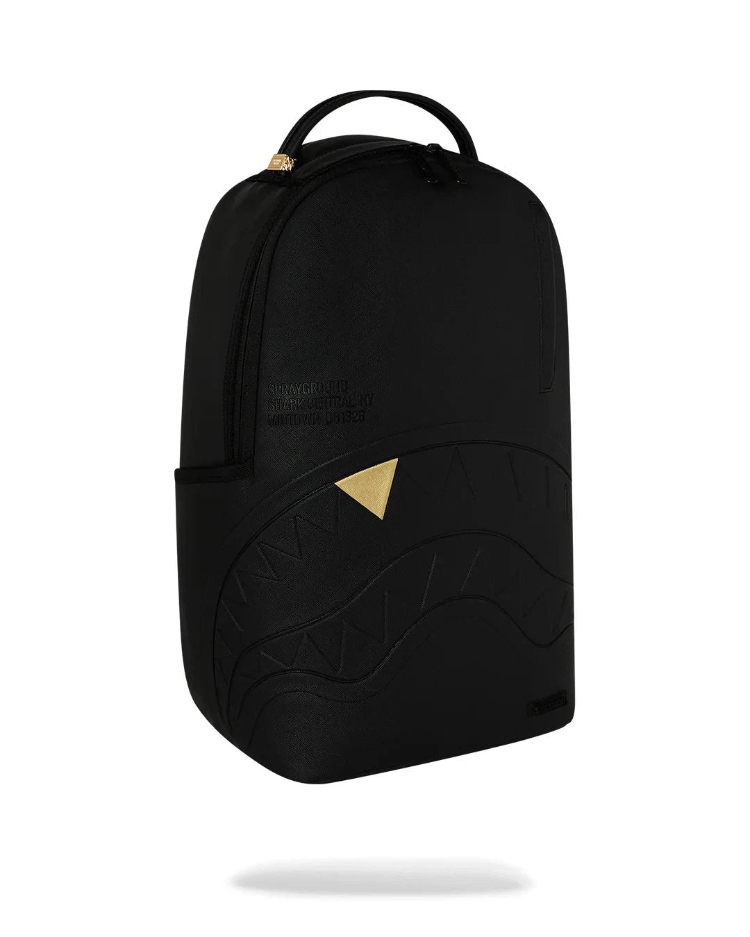 Futurebag™ The Golden Fang Shark Backpack Black Shoulder Strap
