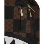Futurebag™ Check Paris Backpack Brown Shoulder Strap