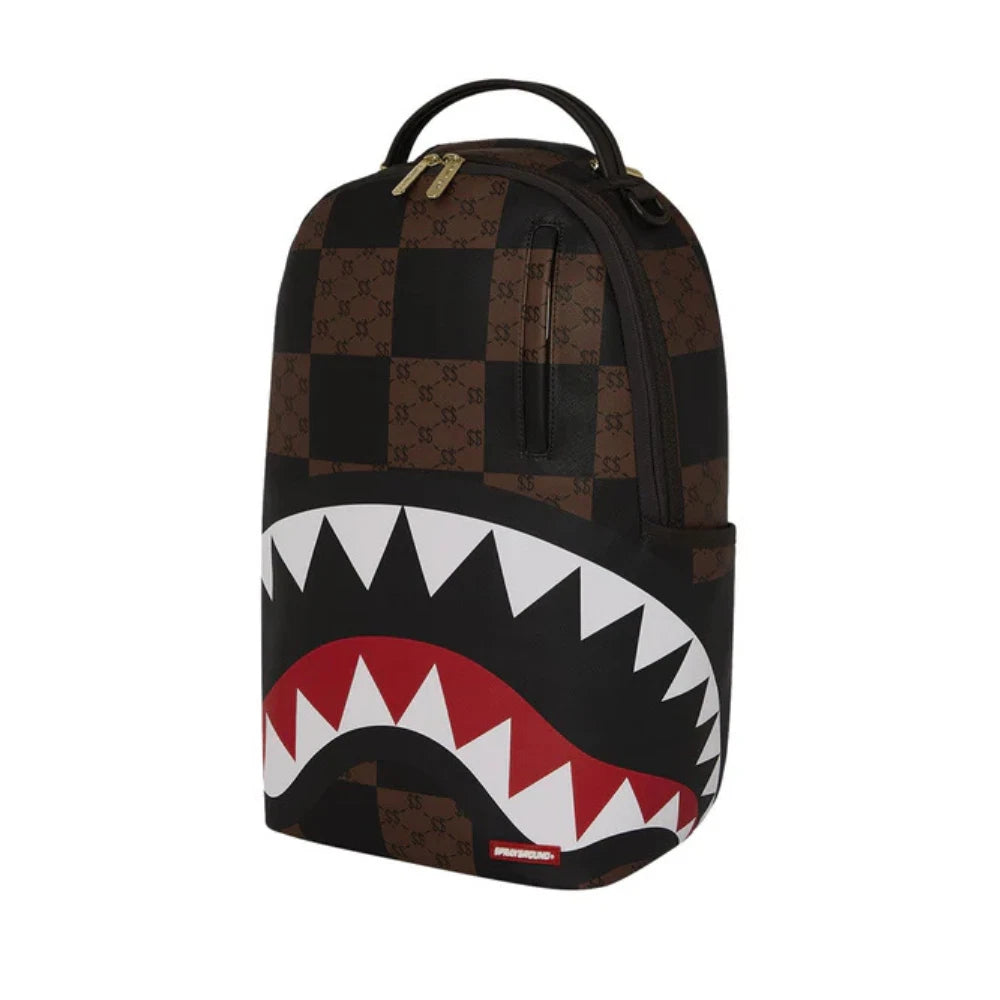 Futurebag™ Check Paris Backpack Brown Shoulder Strap