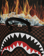 Futurebag™ of Money on Fire Backpack Black Adjustable Straps