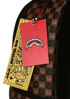 Futurebag™ Sharks in Paris Backpack Brown Check Shoulder Straps