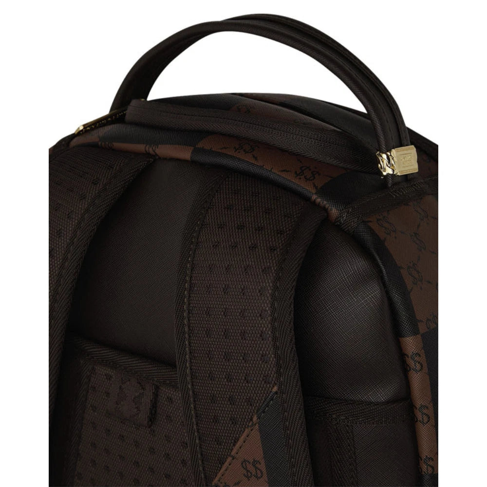 Futurebag™ Check Paris Backpack Brown Shoulder Strap
