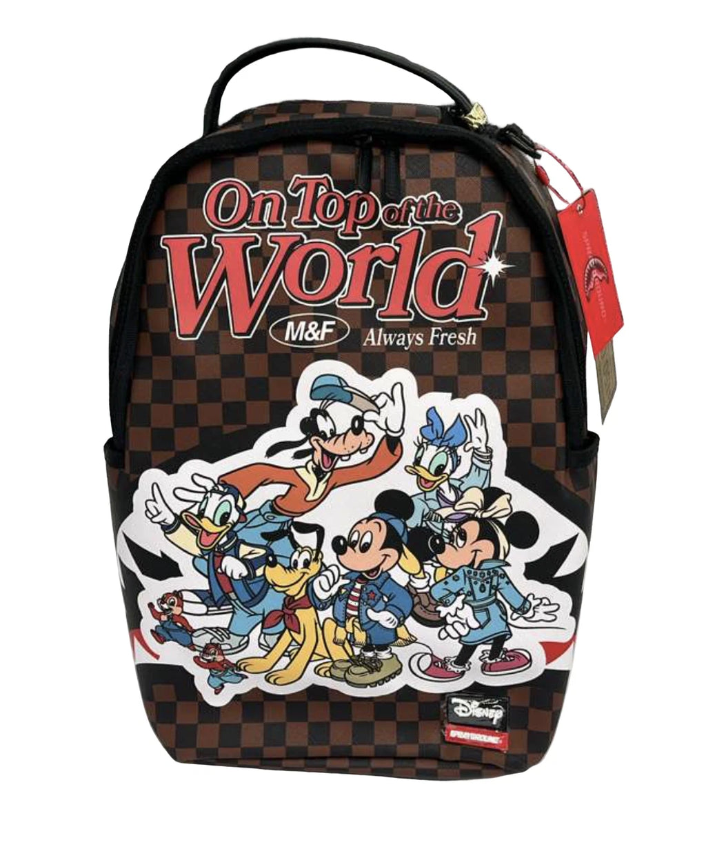 Futurebag™ Brown Mickey Mouse Graphic Shoulder Strap Backpack