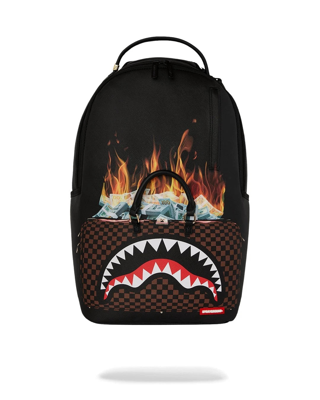 Futurebag™ of Money on Fire Backpack Black Adjustable Straps