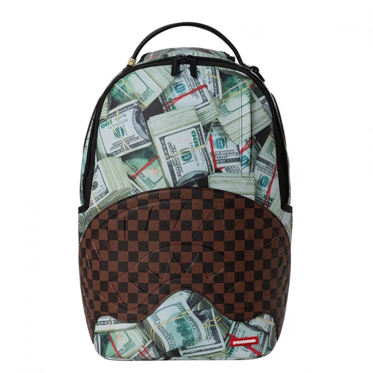 Futurebag™ Money Banks Backpack Multicolor Check Adjustable Strap