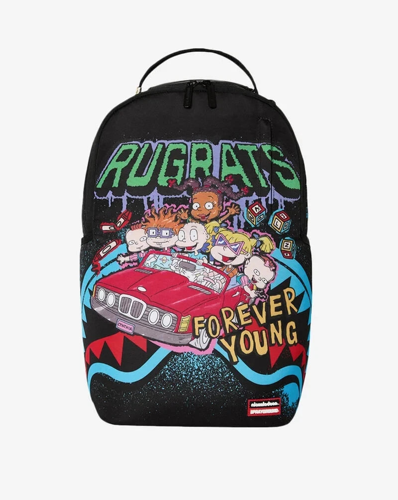 Futurebag™ Rugrats Forever Young Backpack Black Adjustable Strap