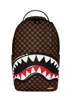 Futurebag™ Sharks in Paris Backpack Brown Check Shoulder Straps