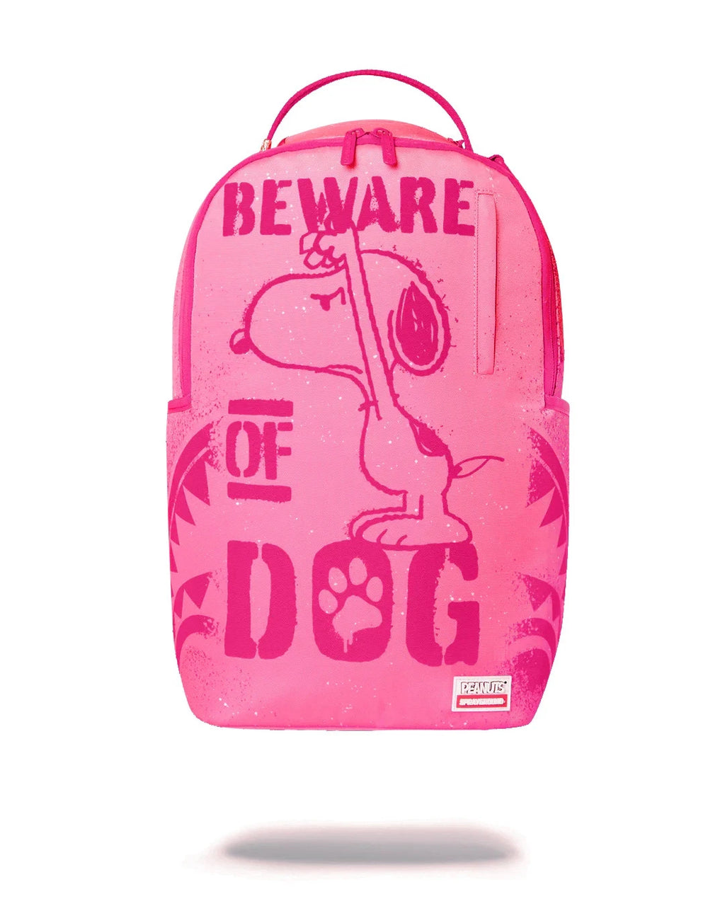 Futurebag™ Snoopy Beware The Dog Backpack Pink Shoulder Strap