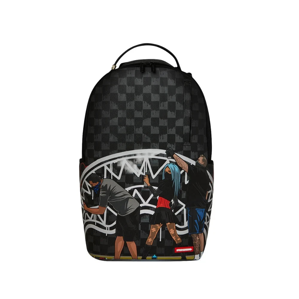 Futurebag™ Subway Vandals Backpack Black Graphic Shoulder Strap