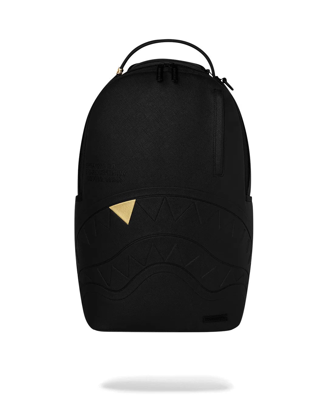 Futurebag™ The Golden Fang Shark Backpack Black Shoulder Strap