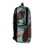 Futurebag™ Money Banks Backpack Multicolor Check Adjustable Strap