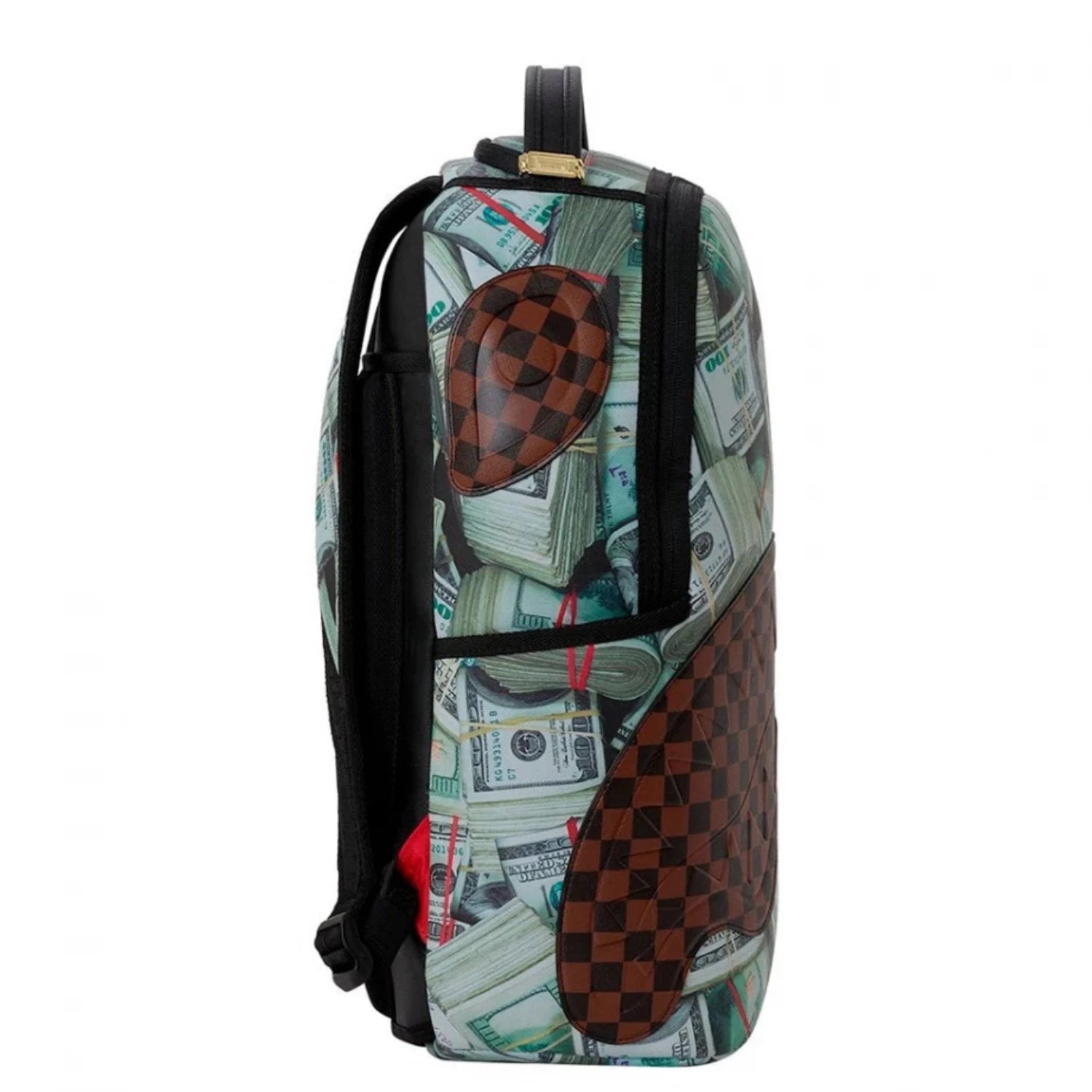 Futurebag™ Money Banks Backpack Multicolor Check Adjustable Strap