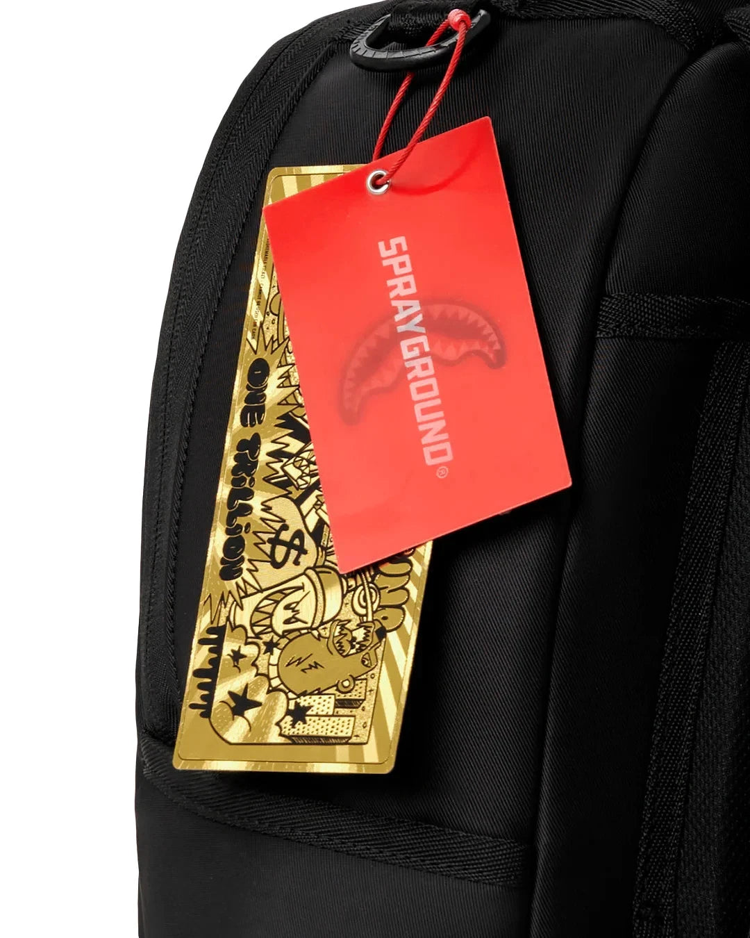 Futurebag™ Shark Central Passport Backpack Black Shoulder Strap