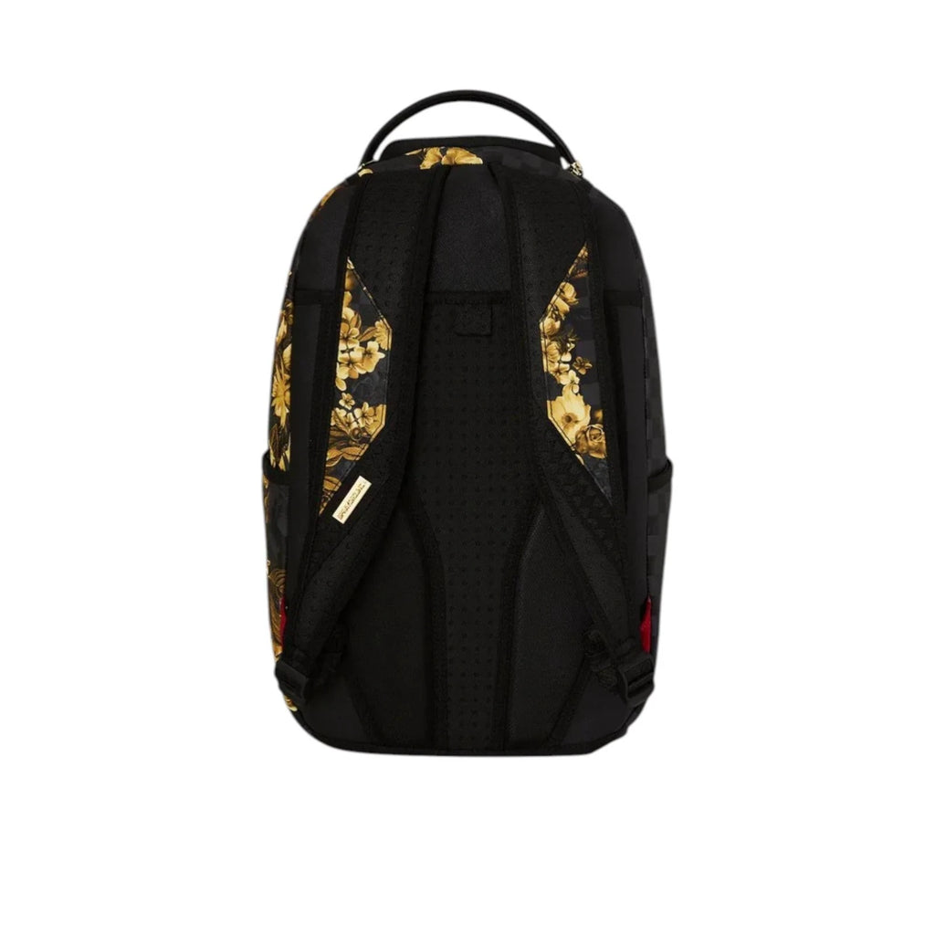 Futurebag™ Gold Floral Remix Backpack Black Gold Vibrant Floral