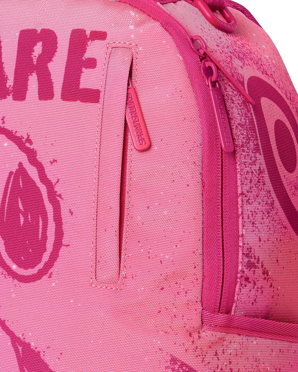 Futurebag™ Snoopy Beware The Dog Backpack Pink Shoulder Strap